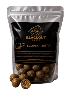 BLACKOUT BAITS Boilies Scopex Játra 10kg 20mm