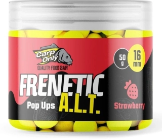 CARP ONLY Plovoucí boilies Frenetic A.L.T. Hi-Visual Pop Ups Strawberry 16mm 50g