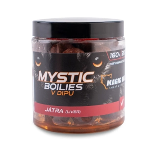 MAGIC WOLF Boilies v dipu Mystic Játra 160g 20mm