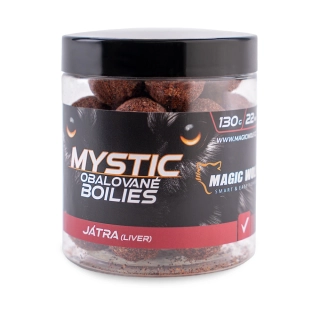 MAGIC WOLF Obalované boilies Mystic Játra 130g 22mm