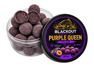 BLACKOUT BAITS Boilies Purple Queen Plum 180g 24mm