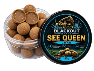 BLACKOUT BAITS Boilies See Queen Crab 180g 24mm