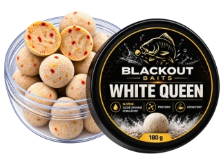 BLACKOUT BAITS Boilies White Queen Pineapple Chilli 180g 24mm