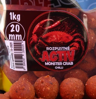 BLACK CARP Activ Boilies Monster Crab Chilli 20mm 1kg