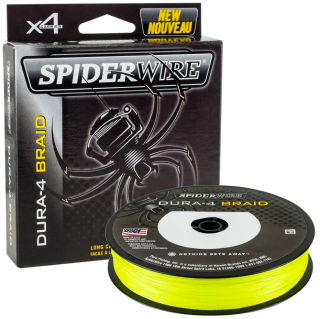 SPIDERWIRE Šňůra Dura-4 Braid Yellow 150m 0,10mm