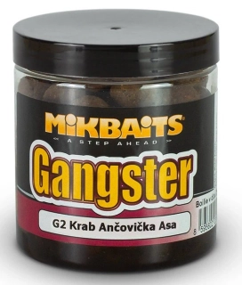 MIKBAITS Boilie v dipu Gangster G2 Krab Ančovička Asa 250ml 24mm
