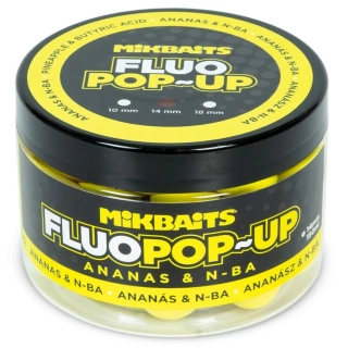 MIKBAITS Plovoucí Fluo boilie Ananas N-BA 150ml 14mm