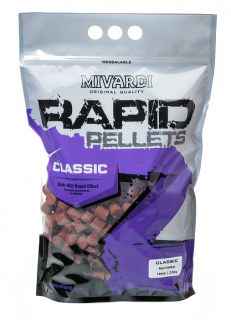 MIVARDI Pelety Rapid Classic Red Halibut 2,5kg 12mm