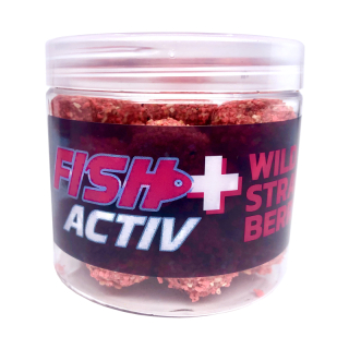 LK BAITS Rozpustné boilies Fish Activ Plus Wild Strawberry 200ml