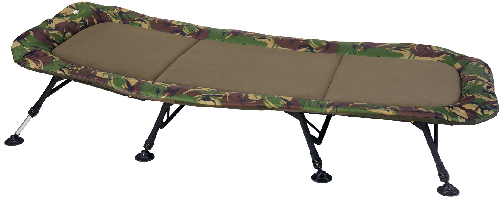 Giants Fishing Lehátko Bedchair Flat Fleece Camo 8leg Giants Fishing Lehátko Bedchair Flat Fleece Camo 8leg