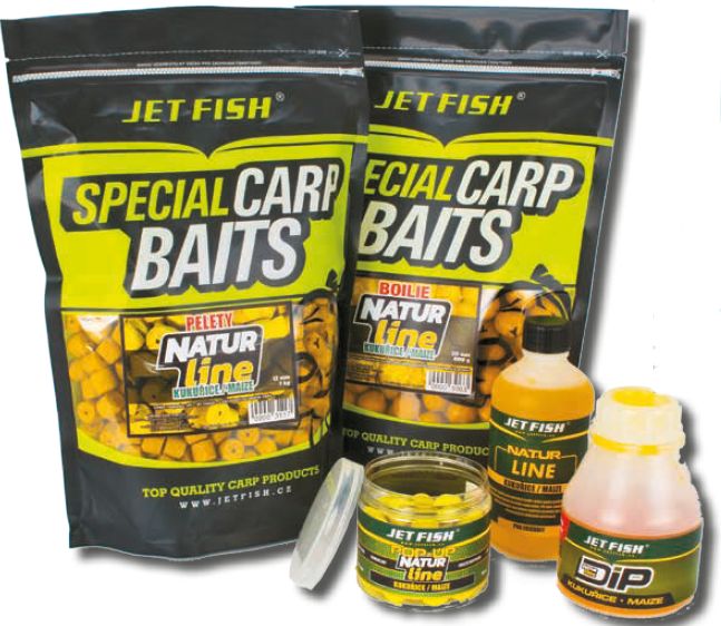 Jet Fish Hotove boilies Natur Line Kukurice